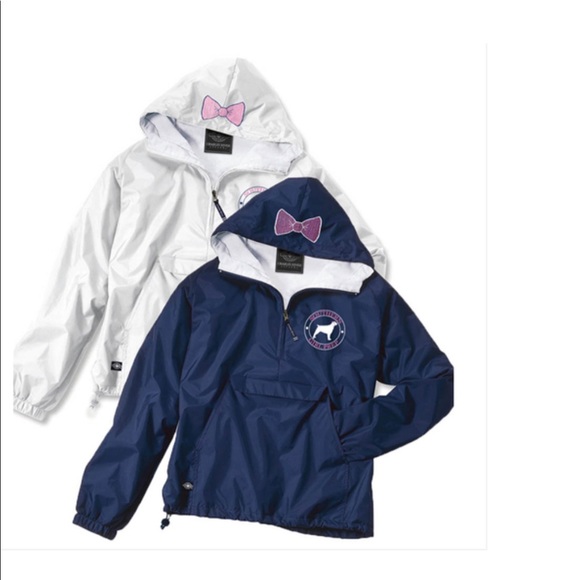 Southern Girl Prep Charles River Rain jacket navy - Picture 3 of 11